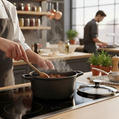 Choc Extreme tapadásmentes lábas üvegfedővel, 2 literes, 20 cm – Öntött alumínium, kerámia bevonattal, 