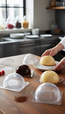 6 db-os félgömbkészítő készlet, polyetilén