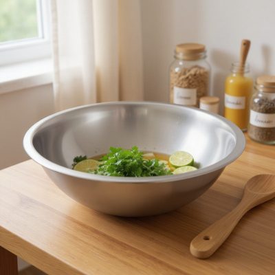 Keverőtál – 0,5 literes, rozsdamentes acél, 16 cm átmérővel