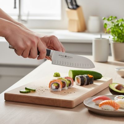 Santoku japán kés, 17 cm, Fibre Karbon 2, de Buyer