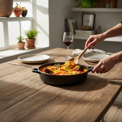 CHOC EXTREME szeletsütő serpenyő öntött alumínium testtel (7 mm) kerámia bevonattal, 28 cm-es