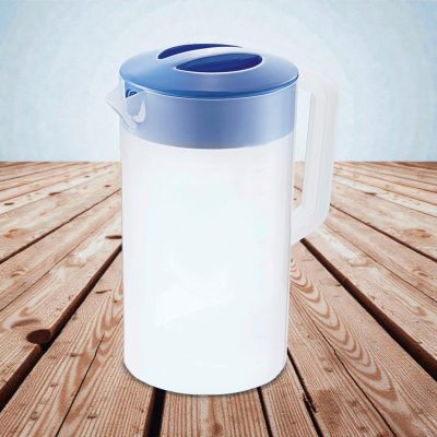 Kancsó kék tetővel, mércés, 2,5 liter, polipropilén