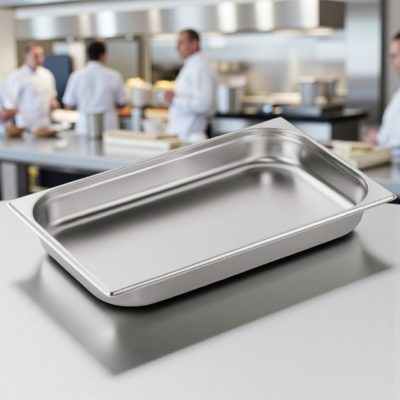 GN edény 1/1 55 mm 6,5 literes - Német minőségű, 0,6 mm vastag rozsdamentes kivitel