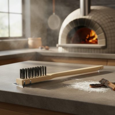 Pizzakemence kefe kaparó éllel, 50 cm - Professzionális Tisztítás