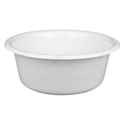 Fehér műanyag keverőtál 5 literes Peremes tál 30 cm - Magyar termék megfelelőségi tanusítvánnyal