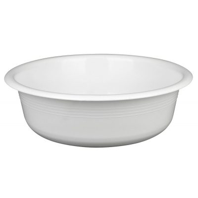 Fehér műanyag keverőtál 9 literes Peremes, 40 cm - Magyar termék megfelelőségi tanusítvánnyal