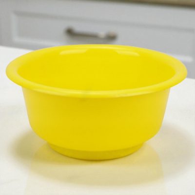 Peremes sárga műanyag keverőtál 5 literes 30 cm - Magyar termék megfelelőségi tanusítvánnyal