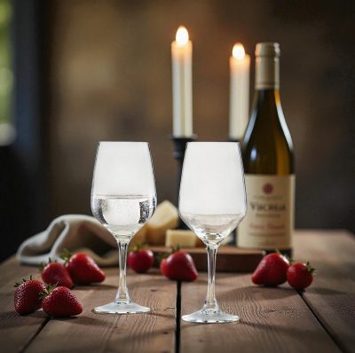 Limitált ajánlat - Platine fehérboros extra erős üveg pohár 250 ml-es, 6 db-os csomag - Vicrila