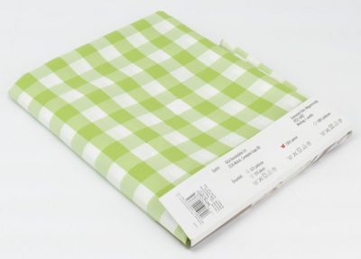 Asztalterítő 140*220 cm zöld kockás abrosz