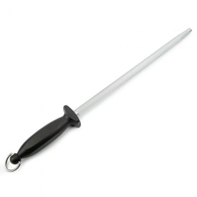 Nagykonyhai Fenőacél 30 cm - Ergonomikus Fekete Nyéllel