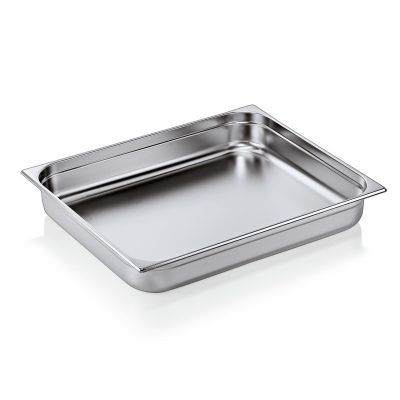 Gn edény 2/1 100 mm 28 liter 0,7 mm vastag rozsdamentes anyagból – Német minőség