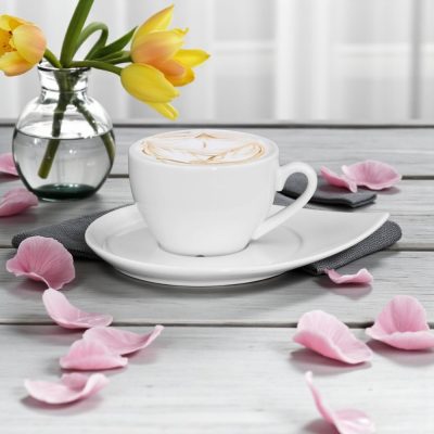 Classico cappuccino csésze és alj, 200 ml, 6 db-os csomag, kemény porcelán