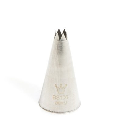 Csillagcső 6 mm, rozsdamentes