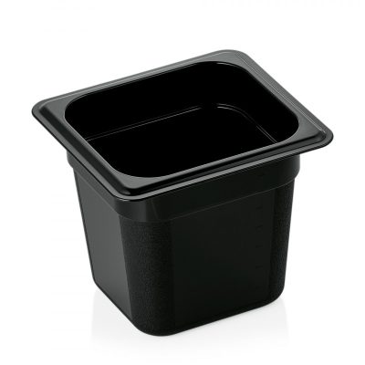 GN edény, 1/6 150 mm, (9516), 2,3 l, fekete, polikarbonát