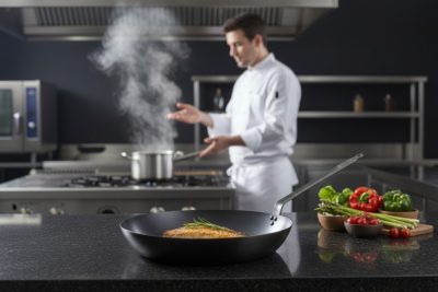 La Lyonnaise vasserpenyő 30 cm-es kékvas a de Buyer-től