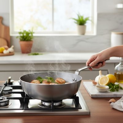 Mineral B mély vasserpenyő 24 cm 2,5 l, de Buyer