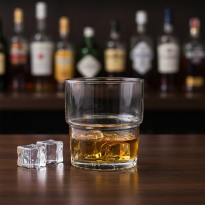 Hill whisky pohár, 300 ml 12 db-os csomag – elegáns, sorolható, temperált üveg