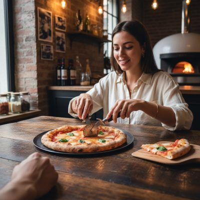 Kékvas perem nélküli pizzaforma, 36 cm, de Buyer