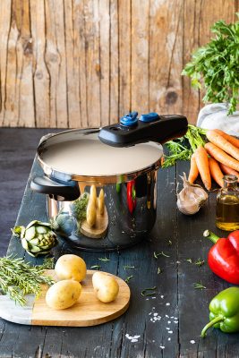 Monix Veloce kukta – 6 literes rozsdamentes acél gyorsfőző edény