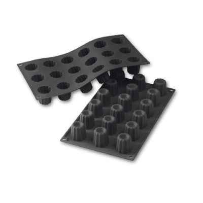 Bordelais Szilikon sütőforma, 18 adag, 35 mm átm., 35 mm mély