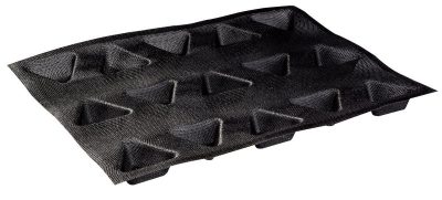 Microperforált Üvegszálas sütőforma, 2x15 adag, 60 mm átm., 25 mm mély, 2 db 30x40 cm, mikroperforált