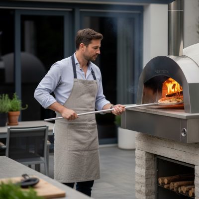 Pizza fordítólapát, 110x30 cm, rozsdamentes