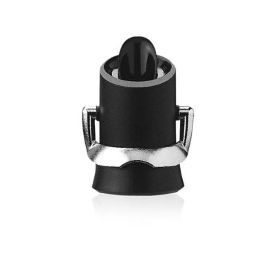 Pezsgősüveg záró és kiöntő, fekete