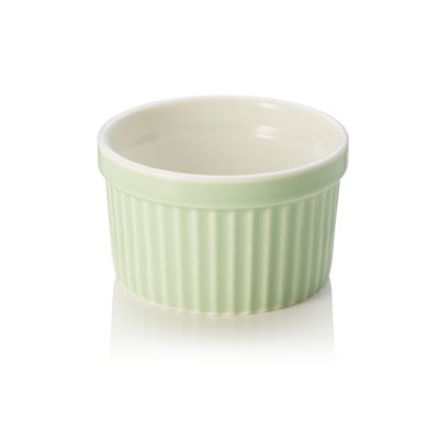 Pasztell zöld sorolható porcelán Ramekin-szufléforma, 7x4 cm