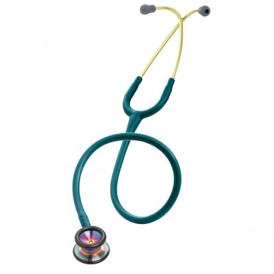 3M™ Littmann® Classic II™ Pediatric, gyermekgyógyászati fonendoszkóp 2153, szivárvány színű fej, karibi kék cső, 71cm