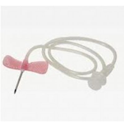 Szárnyastű steril Chirana 18 G rózsaszín