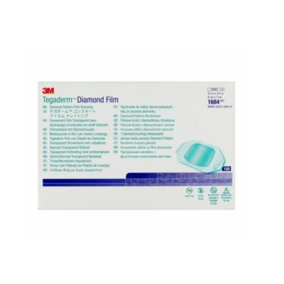 1684 Tegaderm Diamond átl. filmkötszer papírkerettel 6 cm x 7 cm (1 db)