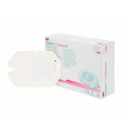 Tegaderm™ IV advanced megerősített kanülrögzítő, szögletes 10 cm x 12 cm 1688 (50 db)