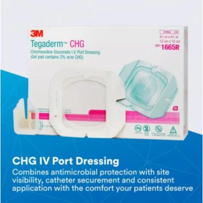 1665R Tegaderm™ CHG IV PORT kanülrögzítő szett (25 db)