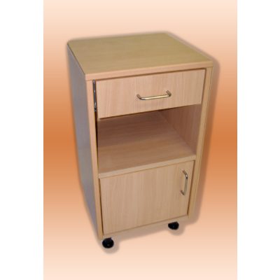 Kórtermi éjjeli szekrény bútorlapból, balos kivitel