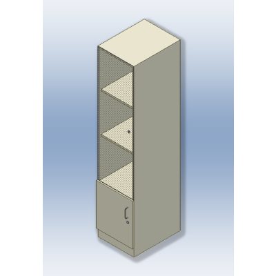 Üvegajtós állószekrény 45x60x180 cm