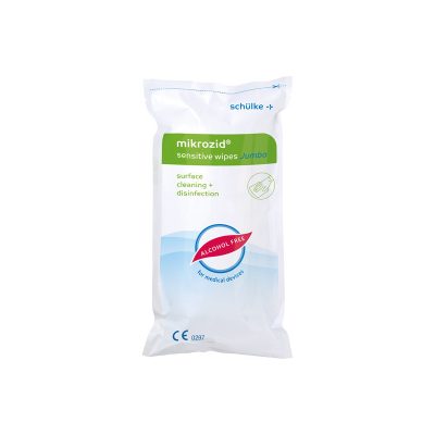 Fertőtlenítő Mikrozid sensitiv kendő Jumbo 200 lap (20x20 cm), utántöltő