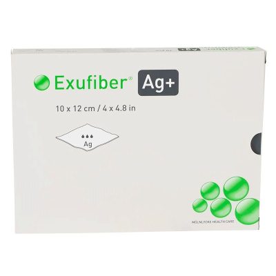 Exufiber Ag+ 10x10 cm polymer kötszer 