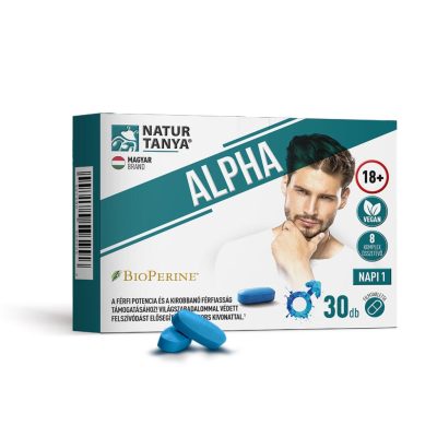 Natur Tanya® ALPHA 30 filmtabletta férfi potencia és kirobbanó férfiasság