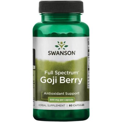 Swanson Goji Berry (Goji bogyó) 500mg 60 kapszula