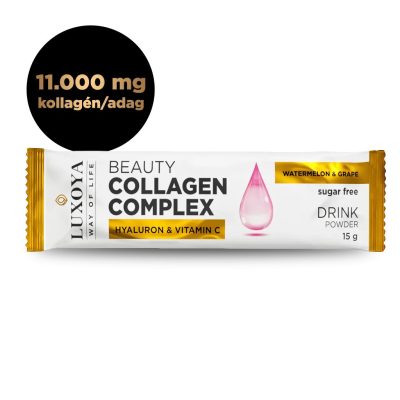 Luxoya Beauty Collagen Complex italpor 15g - Görögdinnye-szőlő íz minta
