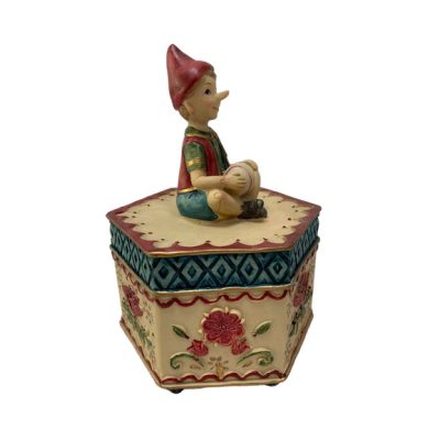 Pinoccio zenélő doboz 17cm