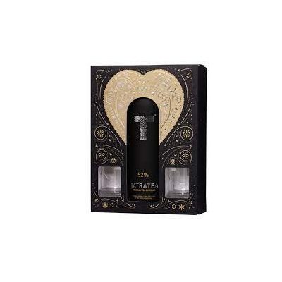 Tatratea 52% 0,7L+2pohár díszdoboz
