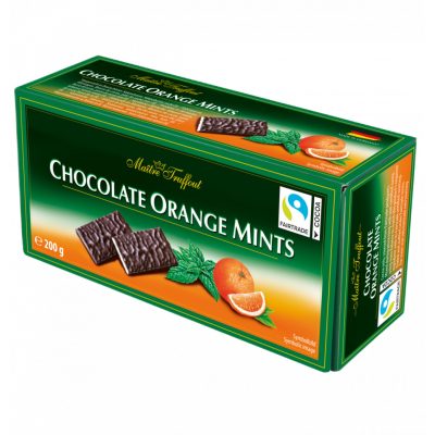Maitre chocolate orange mints 200g