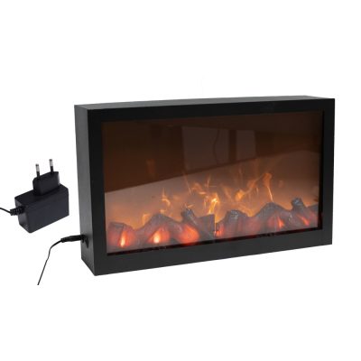 Kandalló fém parázs 41x10x25cm