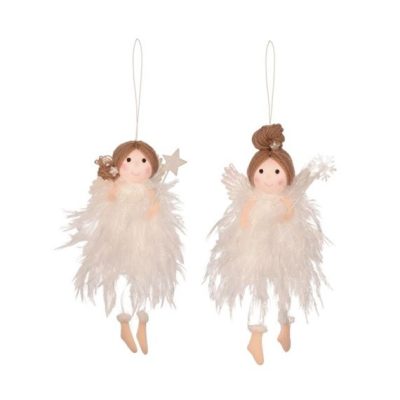 Tündér akasztós textil 18cm 2 féle