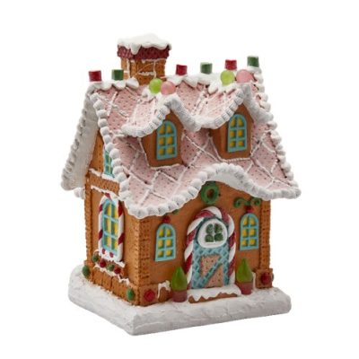 Mézeskalács házikó 30x24x22cm színes