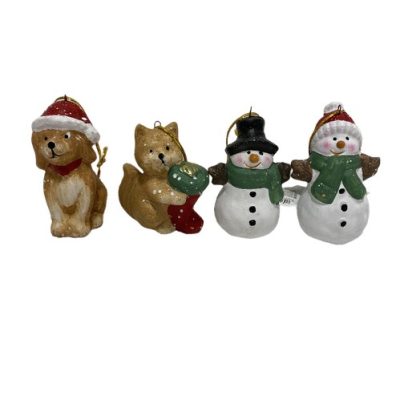 Karácsonyi állatok mikulás sapka 6cm