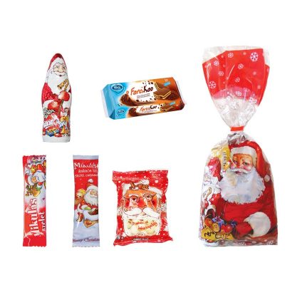 Mikulás csomag átlátszó tasakos 111g