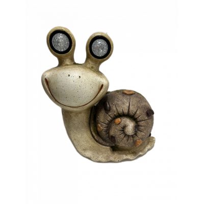 Csiga figura kerámia szürke solar 41cm