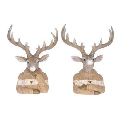 Szarvas pulóverben 2 féle 24cm/db